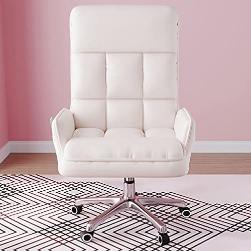 GAAHRQQQ Computerstuhl Home Office Stuhl Nordic Leder Gamer Stuhl Rückenlehne Lift Drehstuhl Sofa Live Seat Möbel Sessel von GAAHRQQQ