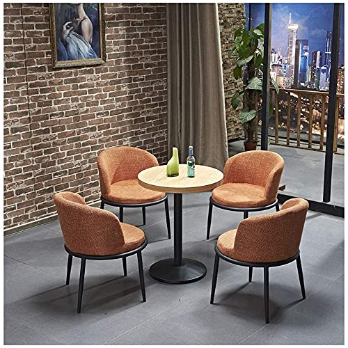 GAAHRQQQ Einfacher Tisch und vier Stühle, Büro, Empfang, Freizeit, Tischgeschäft, Bekleidungsgeschäft, Hotel, Wohnzimmer, Balkon, Küche, Bäckerei (Farbe: Grün) (Orange) von GAAHRQQQ