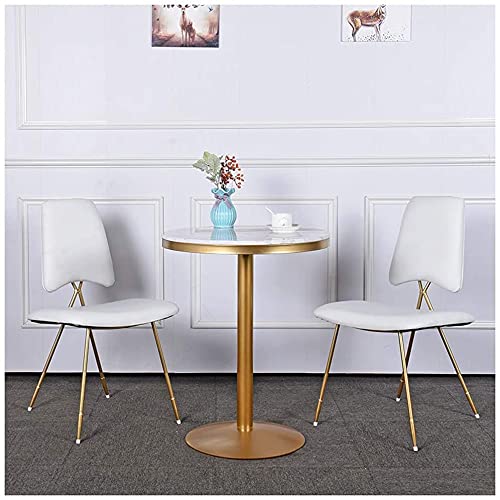 GAAHRQQQ Freizeit-Café-Tisch und Stühle, 3 Kombinationspakete, personalisierbar, Dessertladen, Getränkeladen, Metallbeine, Café, Lederstuhl, Balkon von GAAHRQQQ