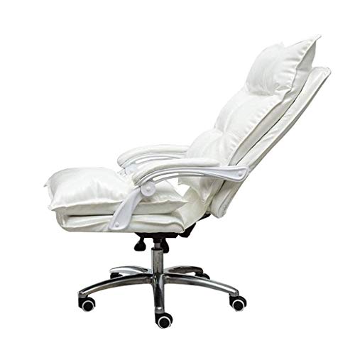 GAAHRQQQ Gaming-Bürostuhl, Chefsessel, Rückenlehne aus PU-Leder, Polsterung, Schreibtischstuhl, hohe Rückenlehne, große Sitzneigung, verstellbare Sitzhöhe 67–78 cm (Farbe: Gelb) von GAAHRQQQ