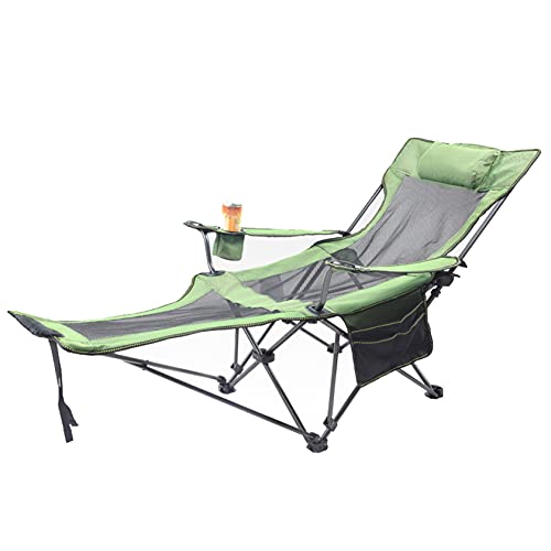 GAAHRQQQ Klappbarer Campingstuhl mit neigbarer Fußstütze und Strandlounge Freizeit Strandstuhl für Angeln Reisen und Wandern GAAHRQQQ Klappbarer Campingstuhl mit neigbarer Fußstütze und Strandlounge Freizeit Strandstuhl für Angeln Reisen und Wandern von GAAHRQQQ