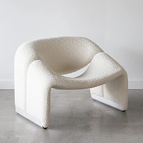 GAAHRQQQ Klassischer Retro-Stuhl, Einzelsofa, Loungesessel, nordischer Wabi-Stil, Einzelstuhl, Netz, roter Stuhl von GAAHRQQQ