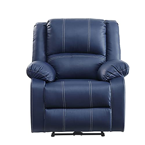 GAAHRQQQ Power Recliner Bis zu 113.4 kg Einzelsofa Lesesessel Ergonomischer Loungesessel Wohnzimmerstuhl USB-Ports Leicht zu erreichende Seitentaste Blau von GAAHRQQQ