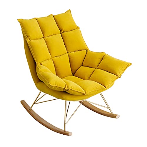 GAAHRQQQ Schaukelstuhl, nordisches Zuhause, Balkon, kleines Sofa, Schaukelstuhl, faules Sofa, einfaches Nickerchen, Freizeit, Loungesessel von GAAHRQQQ