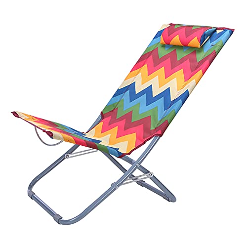 GAAHRQQQ Strand-Lounge-Stühle für Erwachsene, zusammenklappbar, leicht, Campingstuhl, Angelstuhl, tragbare Liegen, Rasenstühle für den Außenbereich (7) von GAAHRQQQ