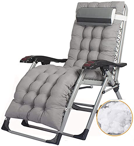 GAAHRQQQ Zero Chair Tragbarer, faltbarer Liegestuhl mit Massagearmlehne, Loungesessel für Hof und Terrasse, kann 200 kg C tragen (Farbe: A) (B) von GAAHRQQQ