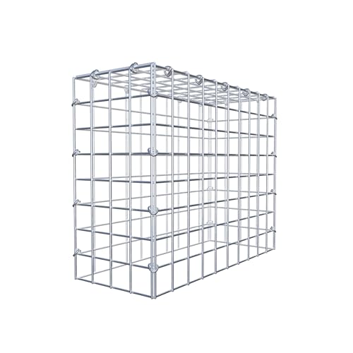 GABIONA Anbau-Gabione Typ3 eckig, Maschenweite 5 x 5 cm, Tiefe 20 cm, Gabione 50 x 40 x 20 cm (L x H x T), C-Ring von Gabiona