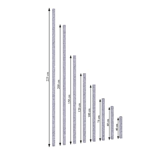 GABIONA Feuerverzinkte Vierkantrohre 40 x 40 mm - 2 mm Stärke, 8 Längen verfügbar (200 cm) von GABIONA