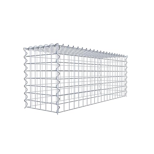 Gabiona - Gabione 100 x 40 x 30 cm - Anbau-Korb Typ 3 (ohne Bodengitter) - Verzinkter Gabionenkorb mit Maschenweite 5x5 cm von Gabiona