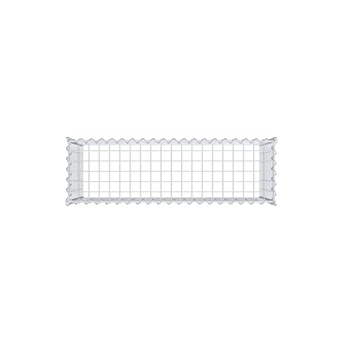 Gabiona - Gabione 100 x 50 x 30 cm - Anbau-Korb Typ 3 (ohne Bodengitter) - Verzinkter Gabionenkorb mit Maschenweite 5x5 cm von Gabiona