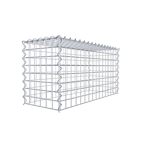 Gabiona - Gabione 80 x 40 x 30 cm - Anbau-Korb Typ 3 (ohne Bodengitter) - Verzinkter Gabionenkorb mit Maschenweite 5x5 cm von Gabiona
