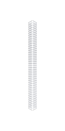 GABIONA Gabionensäule eckig feuerverzinkt, 22 cm x 22 cm, 200 cm Höhe, MW 5 cm x 5 cm von GABIONA