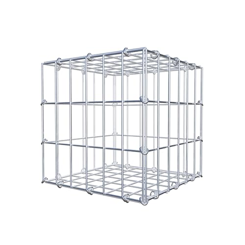 Gabiona Steinkorb-Gabione eckig, Maschenweite 5 x 10 cm, Tiefe 30 cm, Gabione 30 x 30 x 30 cm (L x H x T), C-Ring von Gabiona