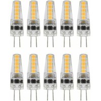 Gabrielle - 10 Stück G4 LED-Leuchtmittel, 2 w, 3000 k, ac 12–24 v, dimmbar, für Kronleuchter, Deckenleuchte, Tischlampe, Warmweiß von GABRIELLE