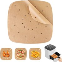 100 Air Fryer Backpapier, Perforiertes Air Fryer Backpapier, Einweg-Antihaft-Ölfreies Pergamentpapier Zubehör für Air Fryer Dampfgarer Ofen 100 Air Fryer Backpapier, Perforiertes Air Fryer Backpapier, Einweg-Antihaft-Ölfreies Pergamentpapier Zubehör für Air Fryer Dampfgarer Ofen von GABRIELLE