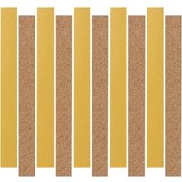 10er Pack selbstklebende Hutstreifen aus Kork - 200 x 20 x 2 mm - Reduzierband für innere Hutgröße - Selbstklebender Hutverkleinerer - Außenstreifen von GABRIELLE