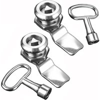 2 Stück Briefkastenschloss, Dreieckschlüssel, elektrisches Gaszählerschloss mit Dreieckschlüssel, Box für Briefkasten, Schrank, Schublade, Möbel von GABRIELLE