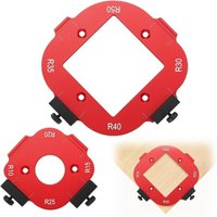 2-teilige Frässchablone für Holz, Arbeitsfläche und Bogenwinkelpositionierung 4 in 1, für Fräsen R10 R15 R20 R25 R30 R35 R40 R50 2-teilige Frässchablone für Holz, Arbeitsfläche und Bogenwinkelpositionierung 4 in 1, für Fräsen R10 R15 R20 R25 R30 R35 R40 R50 von GABRIELLE