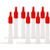 Gabrielle - 20 Stück Silikon-Dichtungsdüsen mit Spitzenkappen für Kleber und Dichtmittel. Verhindert das Aushärten und reduziert Abfall. von GABRIELLE