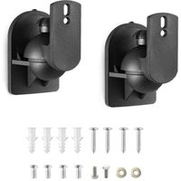 2X Universal Lautsprecher Wandhalterung Box Halter Rotierenden Tilt Heavy Duty Wand Halterung Decke Montieren-Schwarz von GABRIELLE