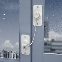 2er-Pack Kindersicherungen für Schränke und Fenster, mit starkem Kleber oder Schraubbefestigung, geeignet für Fenster, Kühlschränke, Schränke, von GABRIELLE