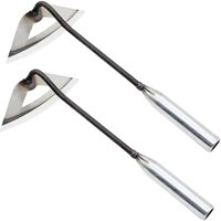 2er Set Hohlhacken aus gehärtetem Stahl - zum Unkrautjäten - für die Gartenarbeit, Gartenarbeit - Gartenhacke zum Unkrautjäten im Garten 2er Set Hohlhacken aus gehärtetem Stahl - zum Unkrautjäten - für die Gartenarbeit, Gartenarbeit - Gartenhacke zum Unkrautjäten im Garten von GABRIELLE
