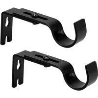2er Set verstellbare Wandhalterungen, schwarz 2er Set verstellbare Wandhalterungen, schwarz von GABRIELLE