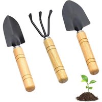 3-teiliges Mini-Gartenwerkzeug-Set, inklusive Spaten, Klauenrechen und Schaufel zum Pflanzen und Pflegen – ideal für Blumentöpfe und Zimmerpflanzen 3-teiliges Mini-Gartenwerkzeug-Set, inklusive Spaten, Klauenrechen und Schaufel zum Pflanzen und Pflegen – ideal für Blumentöpfe und Zimmerpflanzen von GABRIELLE