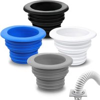 Gabrielle - 4 hochwertige, geruchshemmende Waschmaschinenstöpsel, perfekt als Abflussstöpsel und Waschmaschinenstöpsel (Weiß, Schwarz, Grau und von GABRIELLE