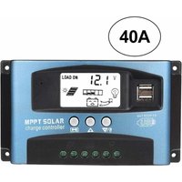 Gabrielle - 40A mppt Solarladeregler, 12V 24V usb Solarpanel Batterieregler Intelligenter Batterieregler mit LCD-Display(40A) von GABRIELLE