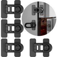 Gabrielle - 4er-Pack Sicherheitsschlösser für Kühlschränke, Gefrierschränke und Schränke, mit 3M-Kleber, kein Werkzeug oder Bohren erforderlich von GABRIELLE