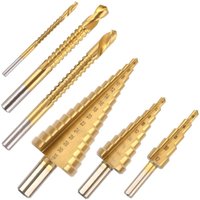 6-teiliger Metallbohrer, Stufenbohrer mit Sechskantschaft, Spiralbohrer für Stahl, Kunststoff, Holz, Heimwerken, Ø 4-32mm, 4-20mm, 4-12mm 6-teiliger Metallbohrer, Stufenbohrer mit Sechskantschaft, Spiralbohrer für Stahl, Kunststoff, Holz, Heimwerken, Ø 4-32mm, 4-20mm, 4-12mm von GABRIELLE