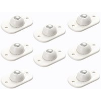 8er-Pack selbstklebende Rollen, Mini-Möbelrollen aus Kunststoff, selbstklebende Kugelrollen mit 360°-Drehgelenk für kleine Möbel, Aufbewahrungsbox 8er-Pack selbstklebende Rollen, Mini-Möbelrollen aus Kunststoff, selbstklebende Kugelrollen mit 360°-Drehgelenk für kleine Möbel, Aufbewahrungsbox von GABRIELLE