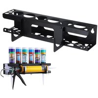 Aufbewahrungsregal für Silikonschläuche Halter für Handkartuschen aus Stahl Wandmontierter Halter für Silikonkartuschen Mit horizontalem Sockel Für 6 Aufbewahrungsregal für Silikonschläuche Halter für Handkartuschen aus Stahl Wandmontierter Halter für Silikonkartuschen Mit horizontalem Sockel Für 6 von GABRIELLE