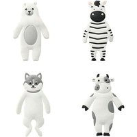 Badezimmerhaken 4 Stück, 11,5X7cm von GABRIELLE