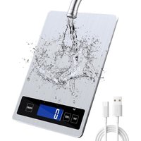 Gabrielle - Digitale Küchenwaage, 15 kg, mit LCD-Display + Edelstahl + gehärtetem Glas – Präzision Gabrielle - Digitale Küchenwaage, 15 kg, mit LCD-Display + Edelstahl + gehärtetem Glas – Präzision von GABRIELLE