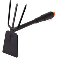 Gabrielle - Dreizack-Gartenhacke zum Bearbeiten und Jäten von Erde – Doppelhandhacke – Handgrubber für den Garten – 7 cm breit Gabrielle - Dreizack-Gartenhacke zum Bearbeiten und Jäten von Erde – Doppelhandhacke – Handgrubber für den Garten – 7 cm breit von GABRIELLE
