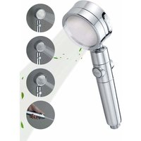 Duschkopf mit Aktivkohlefilter. 360° schwenkbare Handbrause. Wassersparender und drucksteigernder Duschkopf. 3-strahlige Handbrause mit von GABRIELLE