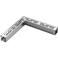 Edelstahl-Entwässerungsrinne, Zubehör für Eck-Entwässerungsrinnen, abnehmbarer Graben und Entwässerungsgitter, für Gartenterrassen, Einfahrten (25 x Edelstahl-Entwässerungsrinne, Zubehör für Eck-Entwässerungsrinnen, abnehmbarer Graben und Entwässerungsgitter, für Gartenterrassen, Einfahrten (25 x von GABRIELLE