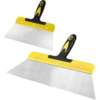 Flächenspachtel Set, Profi Breite Edelstahlspachtel: 40cm und 25cm, Wandwerkzeuge, Trockenbauveredelung, Glättspachtel, Flexible Schaberklingen für Flächenspachtel Set, Profi Breite Edelstahlspachtel: 40cm und 25cm, Wandwerkzeuge, Trockenbauveredelung, Glättspachtel, Flexible Schaberklingen für von GABRIELLE