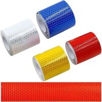 Gabrielle - 4 Stück selbstklebendes reflektierendes Klebeband, reflektierender Aufkleber, Warnung, Sicherheit, reflektierendes selbstklebendes von GABRIELLE