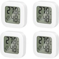 Gabrielle - 4er-Pack Innenthermometer, Mini-Hygrometer, Thermometer, hochpräziser Temperatur-Hygrometer-Monitor mit komfortablem Luftsymbol für von GABRIELLE