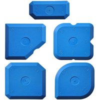 Gabrielle - Fugenglätter-Set, 5-teiliges Fugenspachtel-Set, Komplettset zum Entfernen und Renovieren von Silikon, Blaues Fugenwerkzeug-Set von GABRIELLE