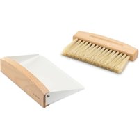 Krümelbesen aus Buchenholz mit Kehrschaufel 15,5 x 10,5 x 4 cm - Handfeger für Küche, Esszimmer und Gastronomie von GABRIELLE