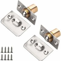 Gabrielle - Kugelschnäpper, 2 Stück, Edelstahl-Verschluss, Kugelschnäpper für Tür, verstellbarer Kugelschnäpper, Rollkugel, Möbel-Türriegel mit von GABRIELLE
