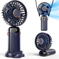 Gabrielle - Mini-USB-Handventilator, tragbarer Schreibtischventilator, kleiner 5-Gang-Ventilator mit Sockel, faltbarer Schreibtischventilator fürs Gabrielle - Mini-USB-Handventilator, tragbarer Schreibtischventilator, kleiner 5-Gang-Ventilator mit Sockel, faltbarer Schreibtischventilator fürs von GABRIELLE