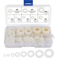 Gabrielle - Nylon-Unterlegscheibe, Kunststoff-Abstandshalter, M2, M2,5, M3, M4, M5, M6, M8, M10, flache Unterlegscheibe, rund, 520 Stück Gabrielle - Nylon-Unterlegscheibe, Kunststoff-Abstandshalter, M2, M2,5, M3, M4, M5, M6, M8, M10, flache Unterlegscheibe, rund, 520 Stück von GABRIELLE