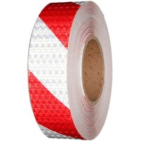 Gabrielle - Selbstklebendes reflektierendes Klebeband, 10 m x 5 cm, rotes und weißes Klebeband, reflektierende Aufkleber, Sicherheitsband für von GABRIELLE