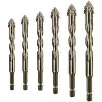 Gabrielle - Titanbeschichtetes Vierschneid-Exzenterbohrer-Set mit Sägezähnen für Holz und Metall (4/5/6/8/10/12 mm) von GABRIELLE