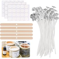 Kerzendocht, 100 Stück natürliche Kerzendochte, Baumwollkerzendocht, Kerzendocht, natürlicher Baumwollkerzendocht für DIY-Kerzenherstellung, von GABRIELLE